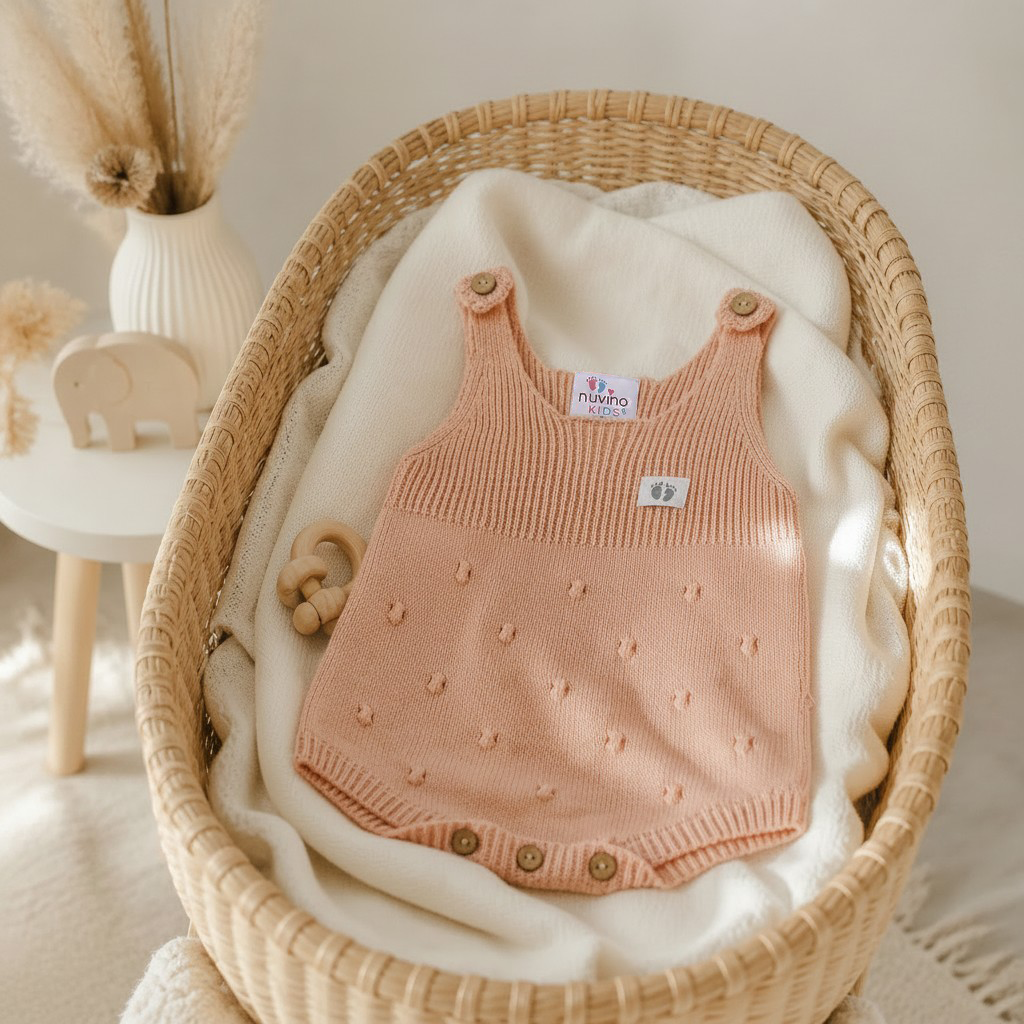 Nuvinokids Baby Romper Blushroze