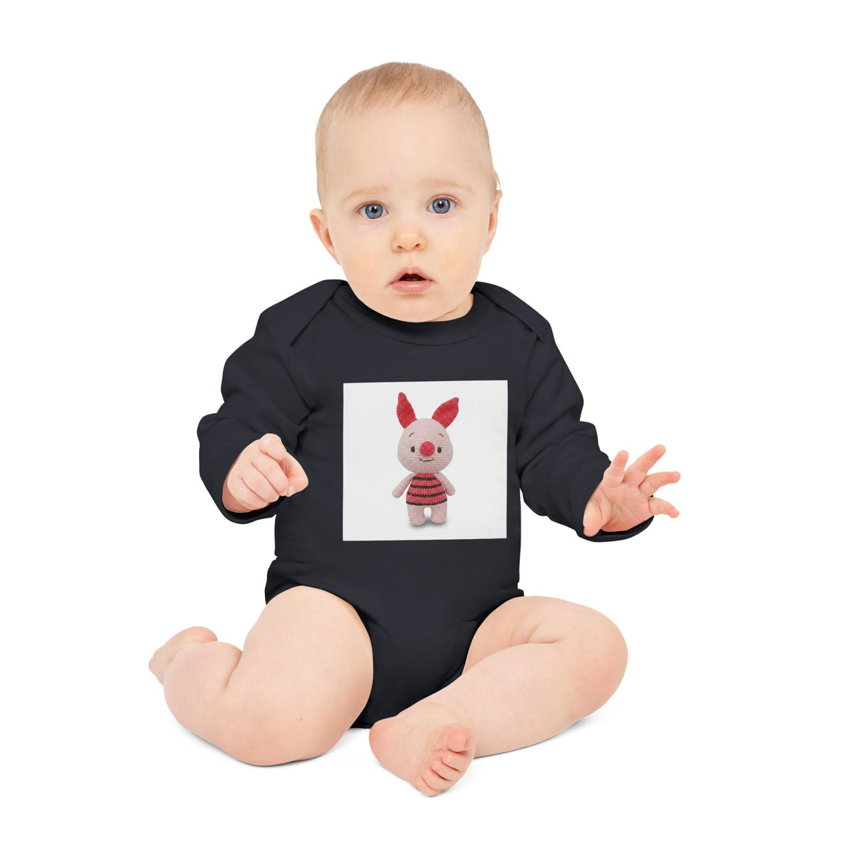 Gepersonaliseerde Babyromper met Eigen Foto – Biologisch & Lange Mouwen