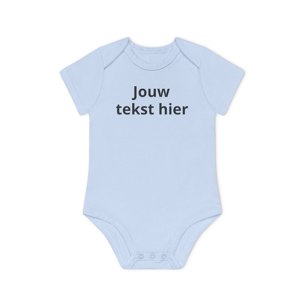 Gepersonaliseerde Babyromper met Eigen Tekst – Biologisch & Korte Mouwen