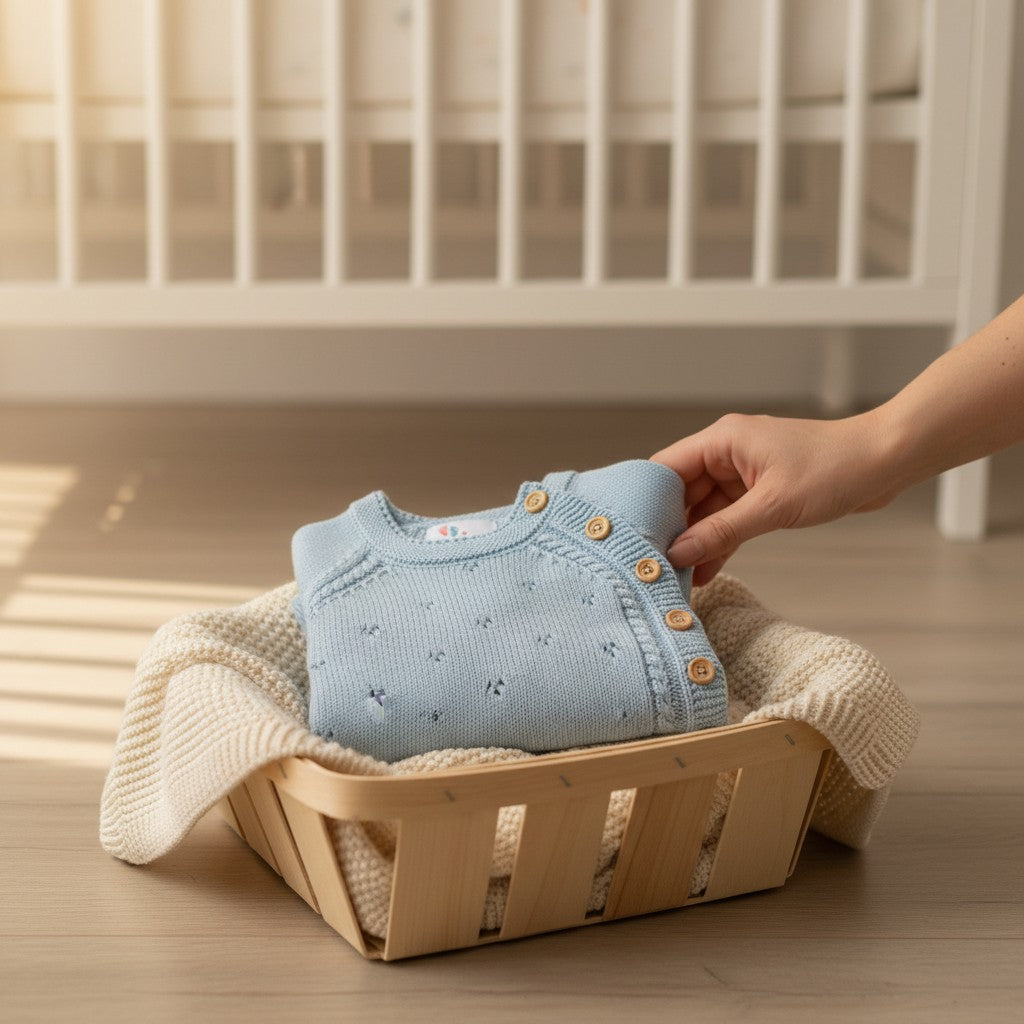 Nuvinokids Bio Baby Romper Sky Blue