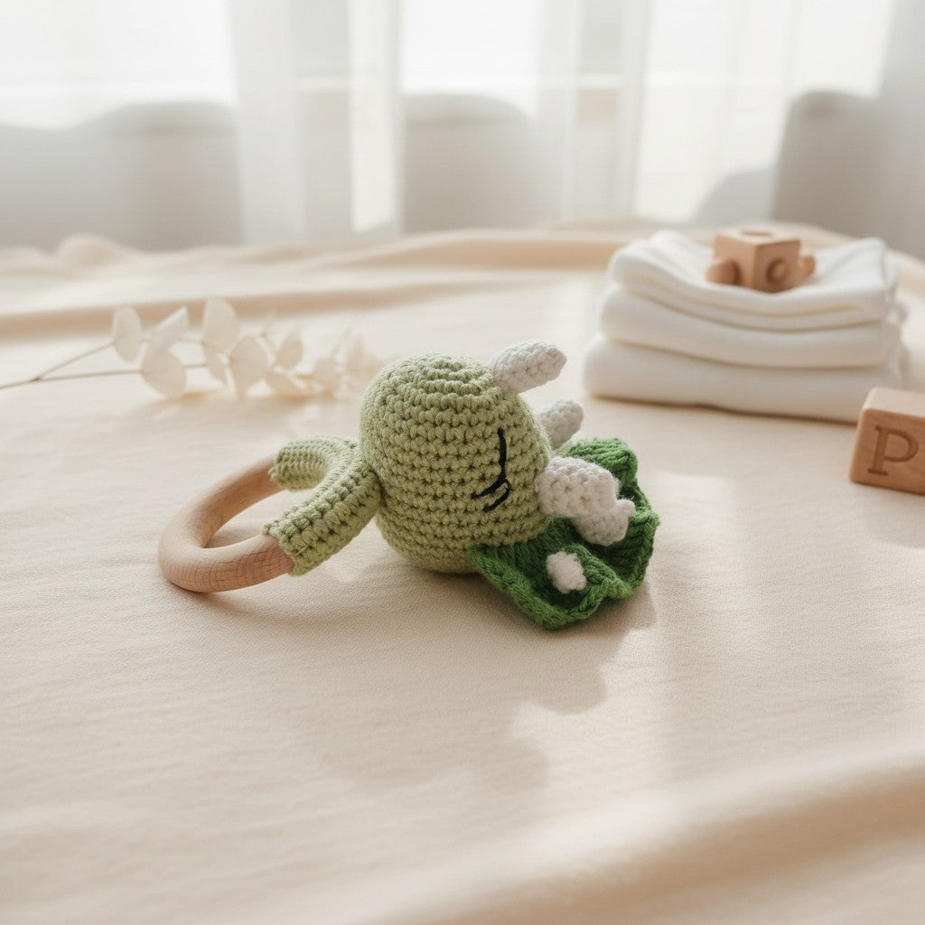 Nuvinokids 6-delige Katoenen Kraamcadeau Set Dino