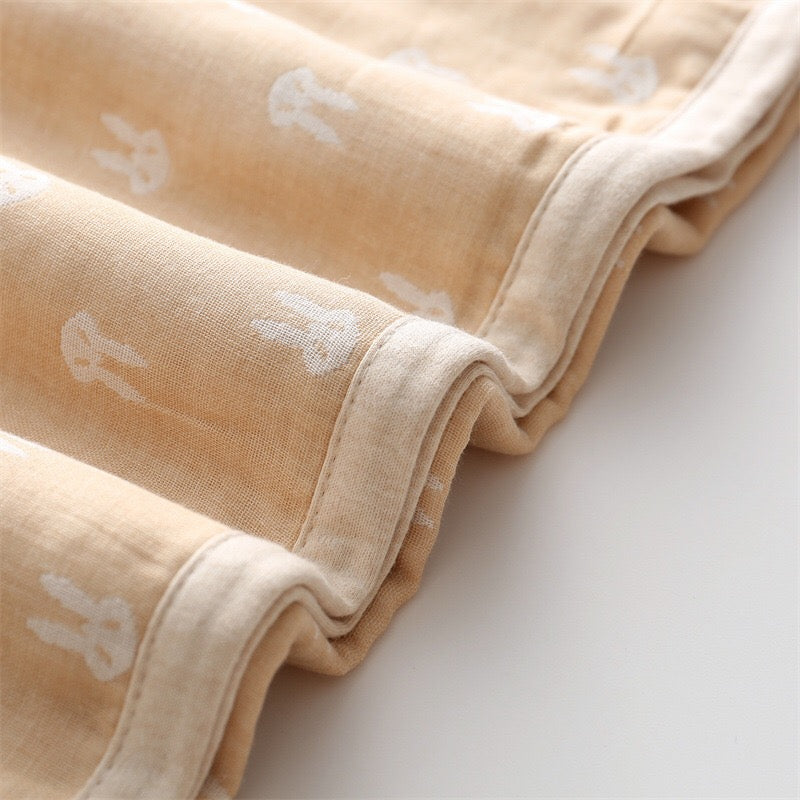 Baby Children Cartoon & Dot Graphic Pure Cotton Blanket-4