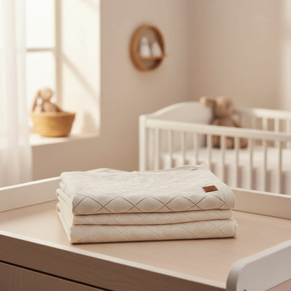 Nuvinokids Baby Deken Cream Hearts
