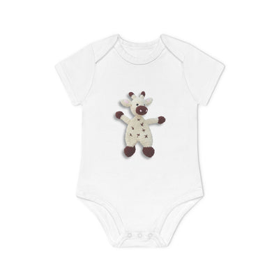 Gepersonaliseerde Babyromper met Eigen Foto – Biologisch & Korte Mouwen
