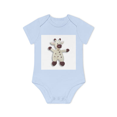 Gepersonaliseerde Babyromper met Eigen Foto – Biologisch & Korte Mouwen