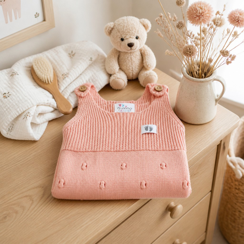 Nuvinokids Baby Romper Blushroze