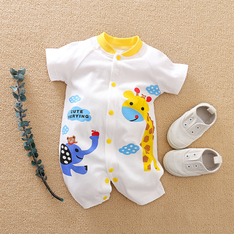 Comfortabele baby onesie met korte mouwen