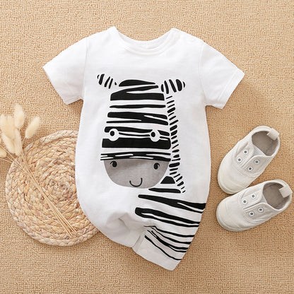 Comfortabele baby onesie met korte mouwen