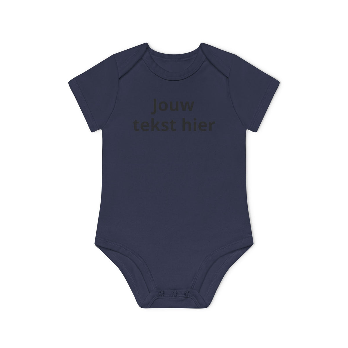 Gepersonaliseerde Babyromper met Eigen Tekst – Biologisch & Korte Mouwen
