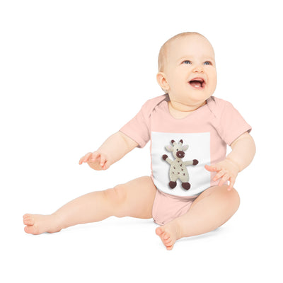 Gepersonaliseerde Babyromper met Eigen Foto – Biologisch & Korte Mouwen