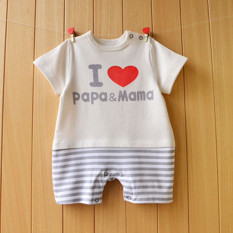 Comfortabele baby onesie met korte mouwen