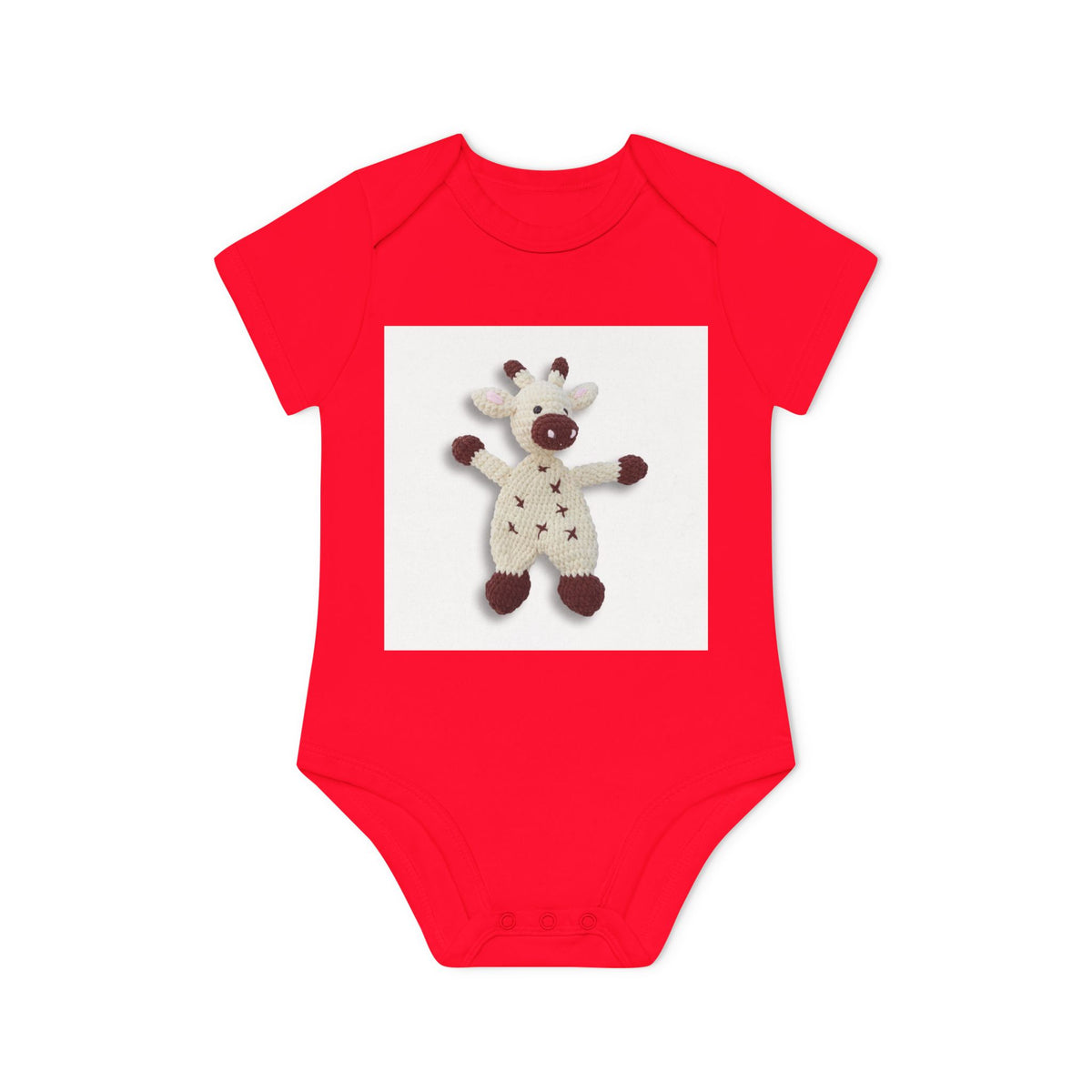 Gepersonaliseerde Babyromper met Eigen Foto – Biologisch & Korte Mouwen