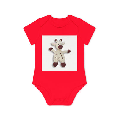 Gepersonaliseerde Babyromper met Eigen Foto – Biologisch & Korte Mouwen