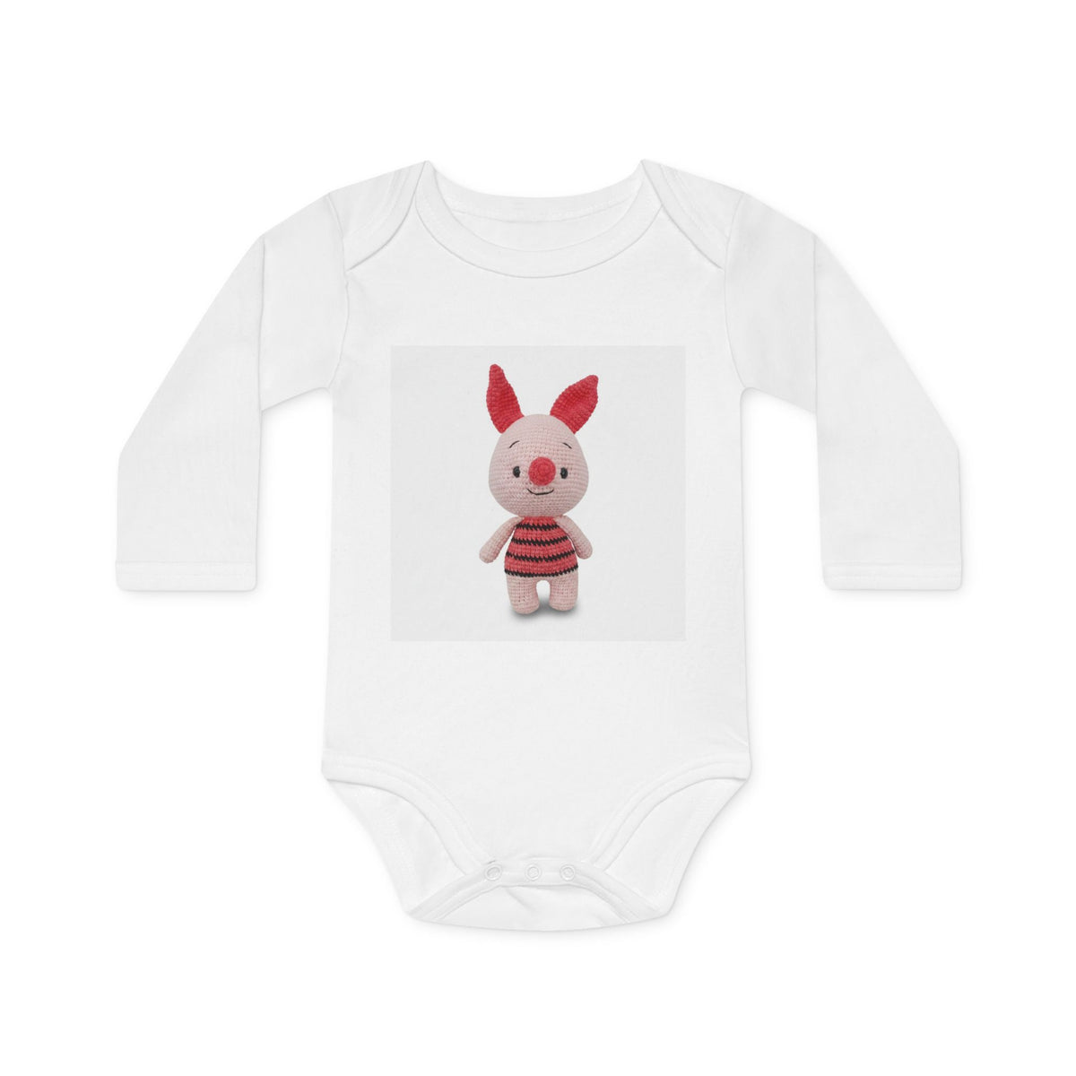 Gepersonaliseerde Babyromper met Eigen Foto – Biologisch & Lange Mouwen