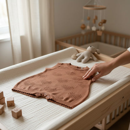 Nuvinokids Bio Baby Romper Terracotta Hearts