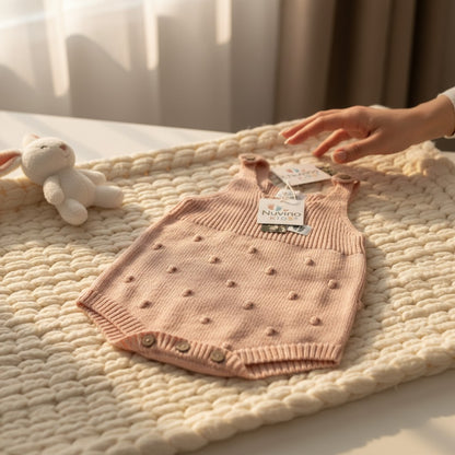 Nuvinokids Baby Romper Soft Pink