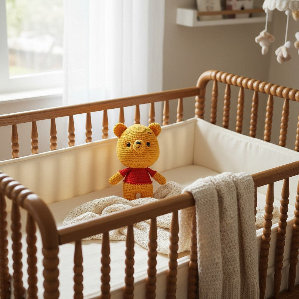 Nuvinokids Handgehaakte Beer Knuffel van 100% Katoen