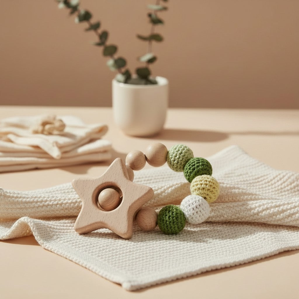 Nuvinokids 6-delige Katoenen Kraamcadeau Set Dino