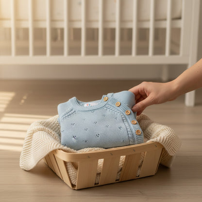 Nuvinokids Bio Baby Romper Sky Blue