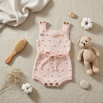 Nuvinokids Bio Baby Romper Soft Pink