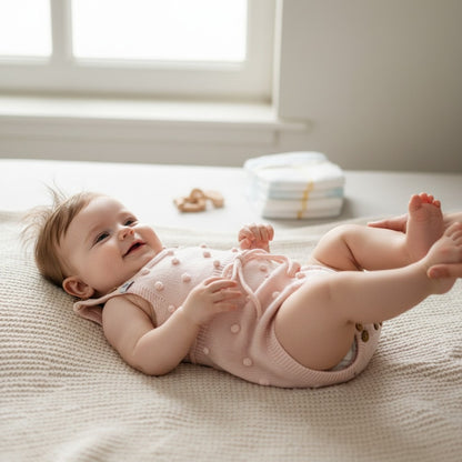 Nuvinokids Baby Romper Soft Pink