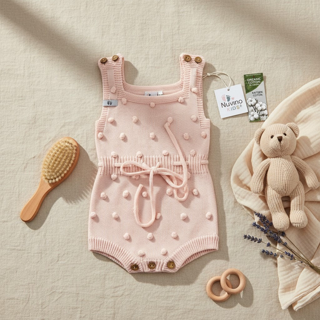 Nuvinokids Baby Romper Soft Pink