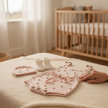 Nuvinokids Baby Romper Soft Pink