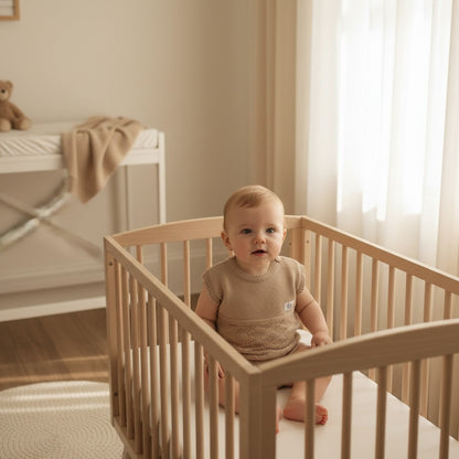 Nuvinokids Bio Baby Romper Sand Knit