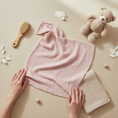 Nuvinokids 6-Laagse Katoenen Babydeken Soft Pink