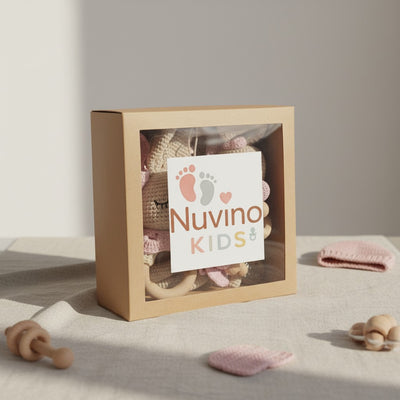 Nuvinokids 6-delige Katoenen Kraamcadeau Set Bunny