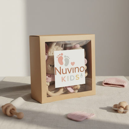 Nuvinokids 6-delige Katoenen Kraamcadeau Set Bunny
