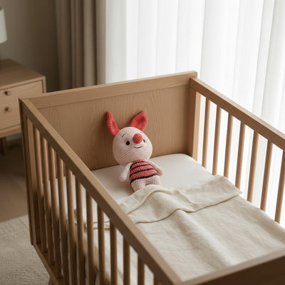 Nuvinokids Handgehaakt Biggetje Knuffel van 100% Katoen