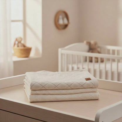 Nuvinokids Baby Deken Cream Hearts