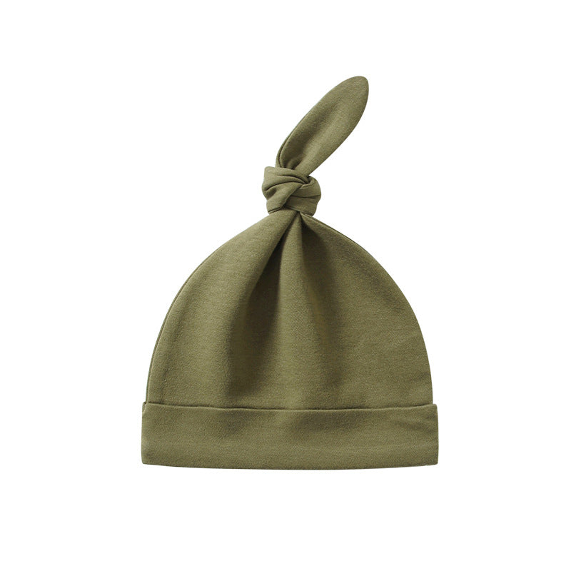 Baby Multicolor Pullover Long Tail Hat Single Layel Tire Caps-7